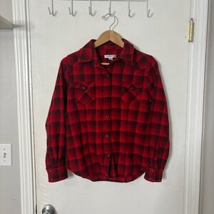 Pendleton Virgin Wool Plaid Button-Up Shirt